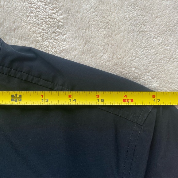 Theory Zip-Front Bomber Jacket Black Nylon - Picture 11 of 13